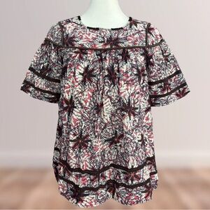 Sea New York Kaleidoscope Printed Blouse Top
